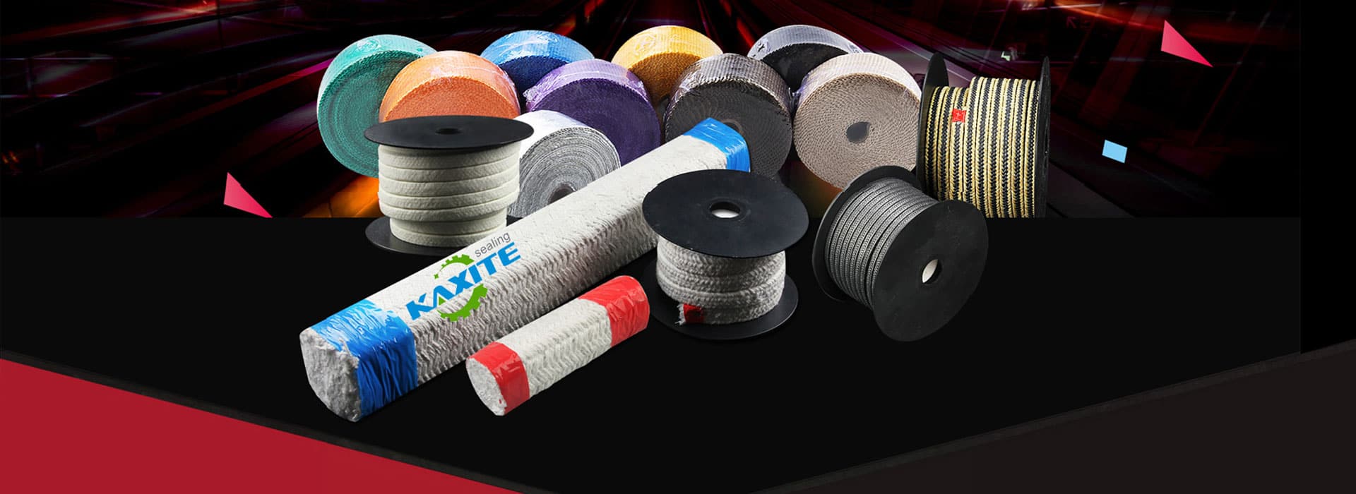 Baderne intrecciate in grafite e PTFE per la tenuta dello stelo della valvola